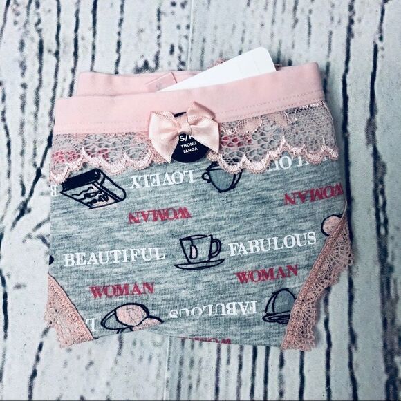 La Vie En Rose 5 pack Lacey Thong Underwear - Picture 8 of 10